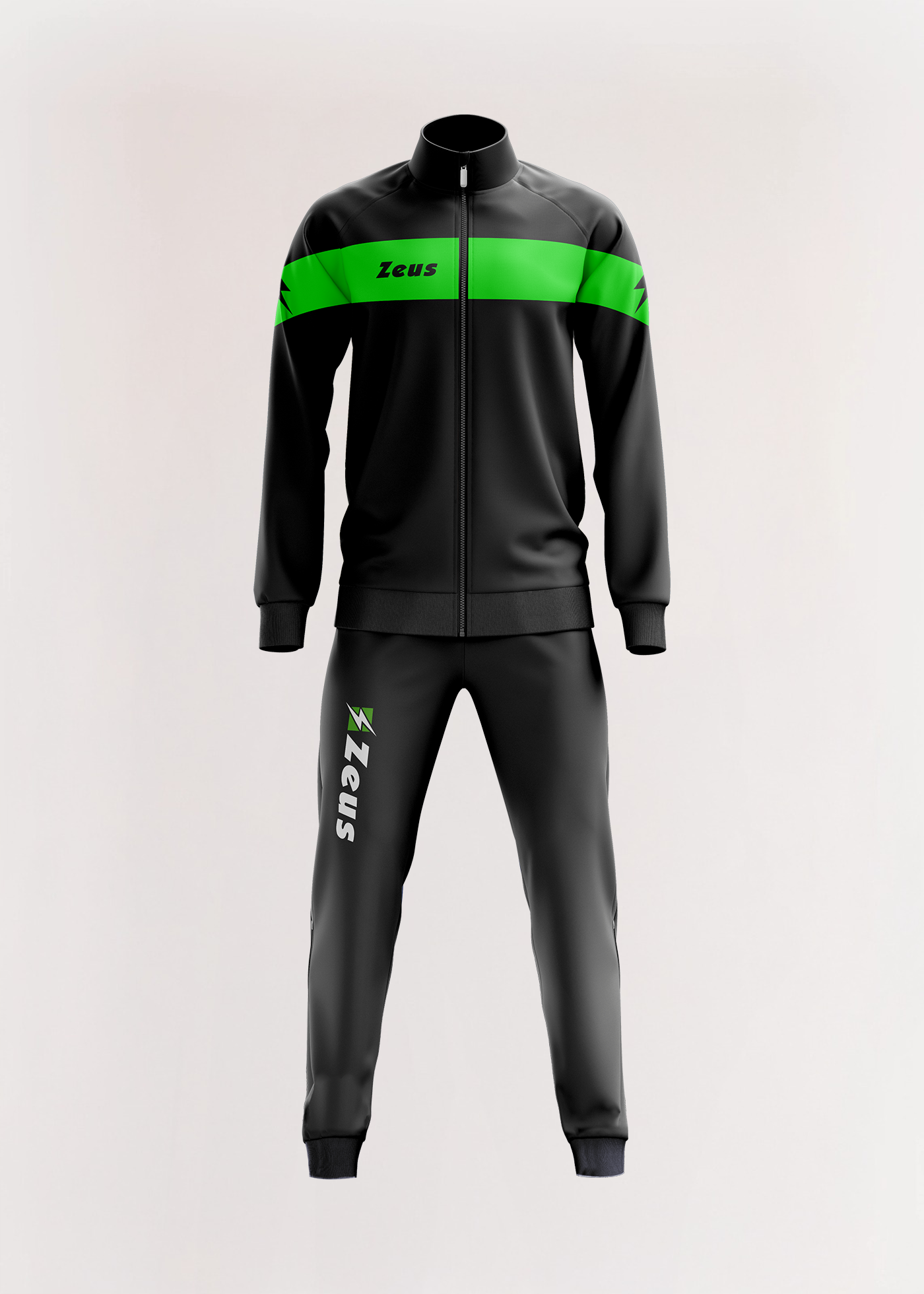 NERO/VERDE FLUO